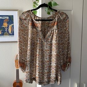 Joie Silk Blouse Size Medium